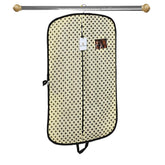 Kuber Industries Polka Dots Printed Foldable Non Woven Men's Coat Blazer Cover (Cream) -CTKTC43363